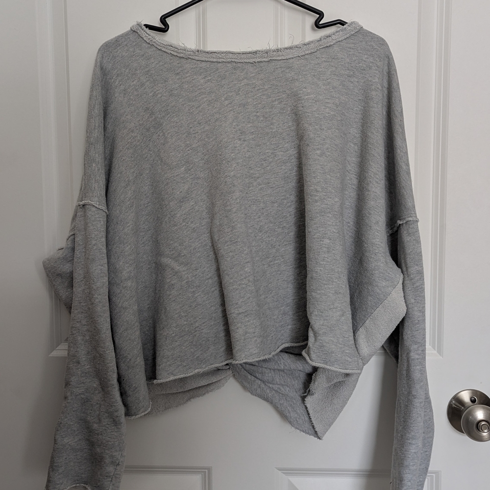 Gray Oversized Sweatshirt